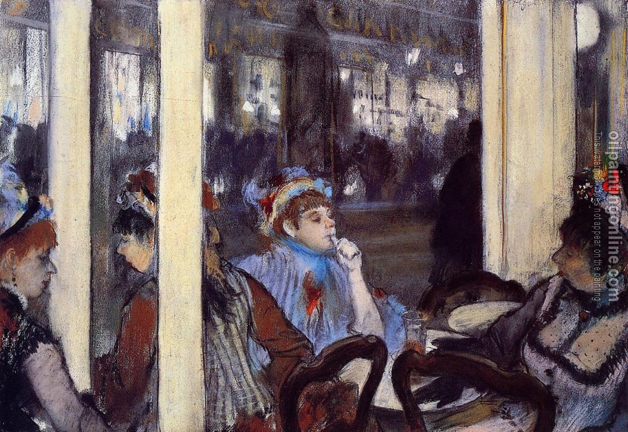 Degas, Edgar - Women on a Cafe Terrace in the Evening